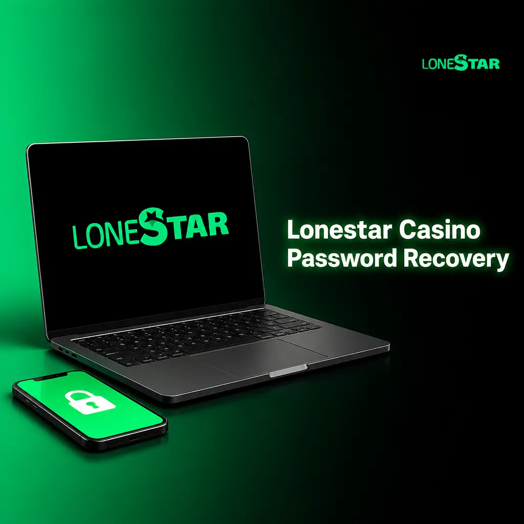 Lonestar Casino password reset screen