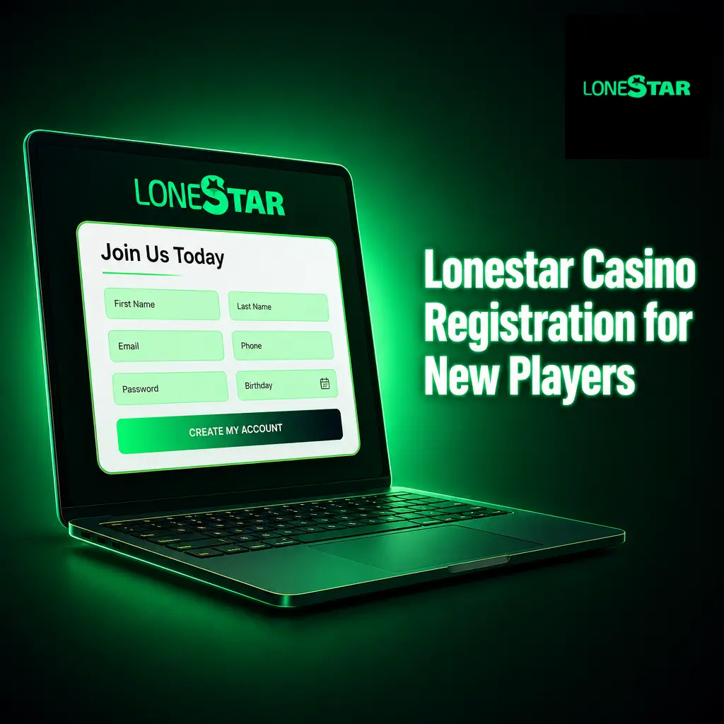New player signing up on Lonestar Casino