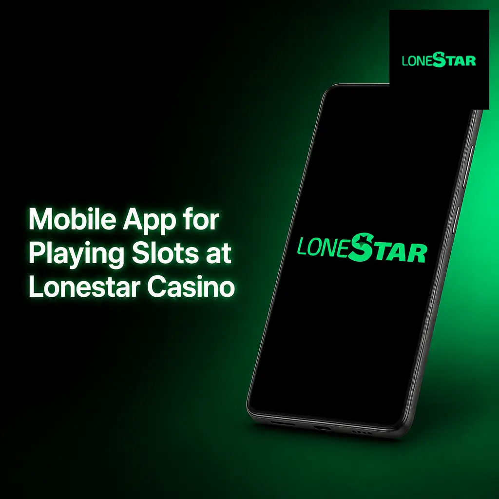 Lonestar Casino slots app on a mobile phone
